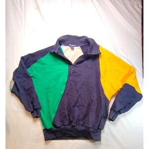 Vintage 90s Nautica 1/4 Zip Pullover Sweatshirt USA M Medium